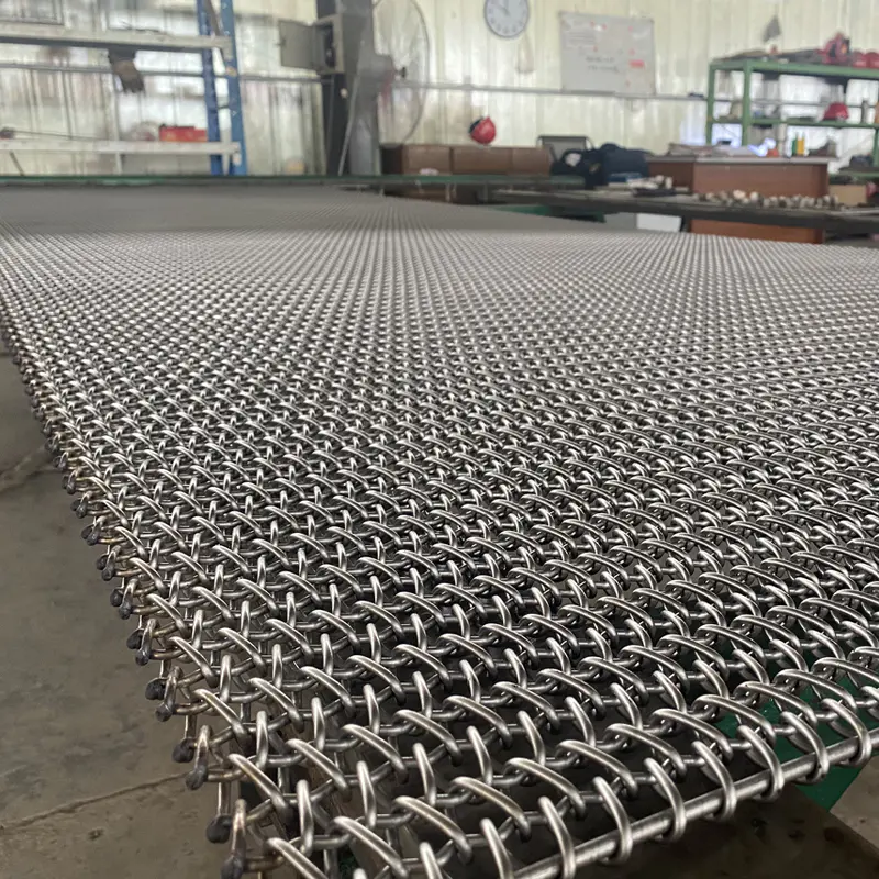Relau pematerian aluminium tali pinggang mesh
